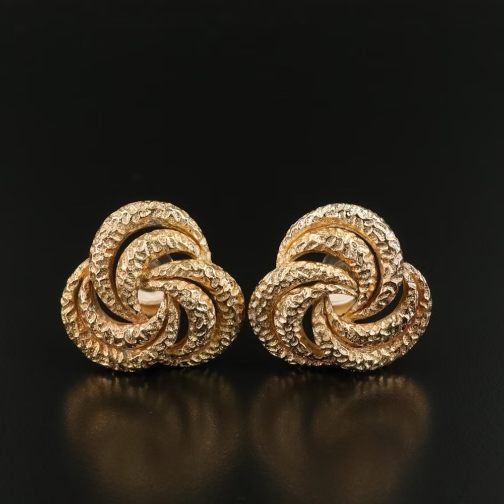 Christian Dior Triple Infinity Love Knot Drop Earrings